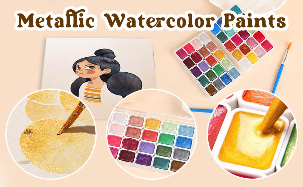 20 Color Watercolor Painting Set