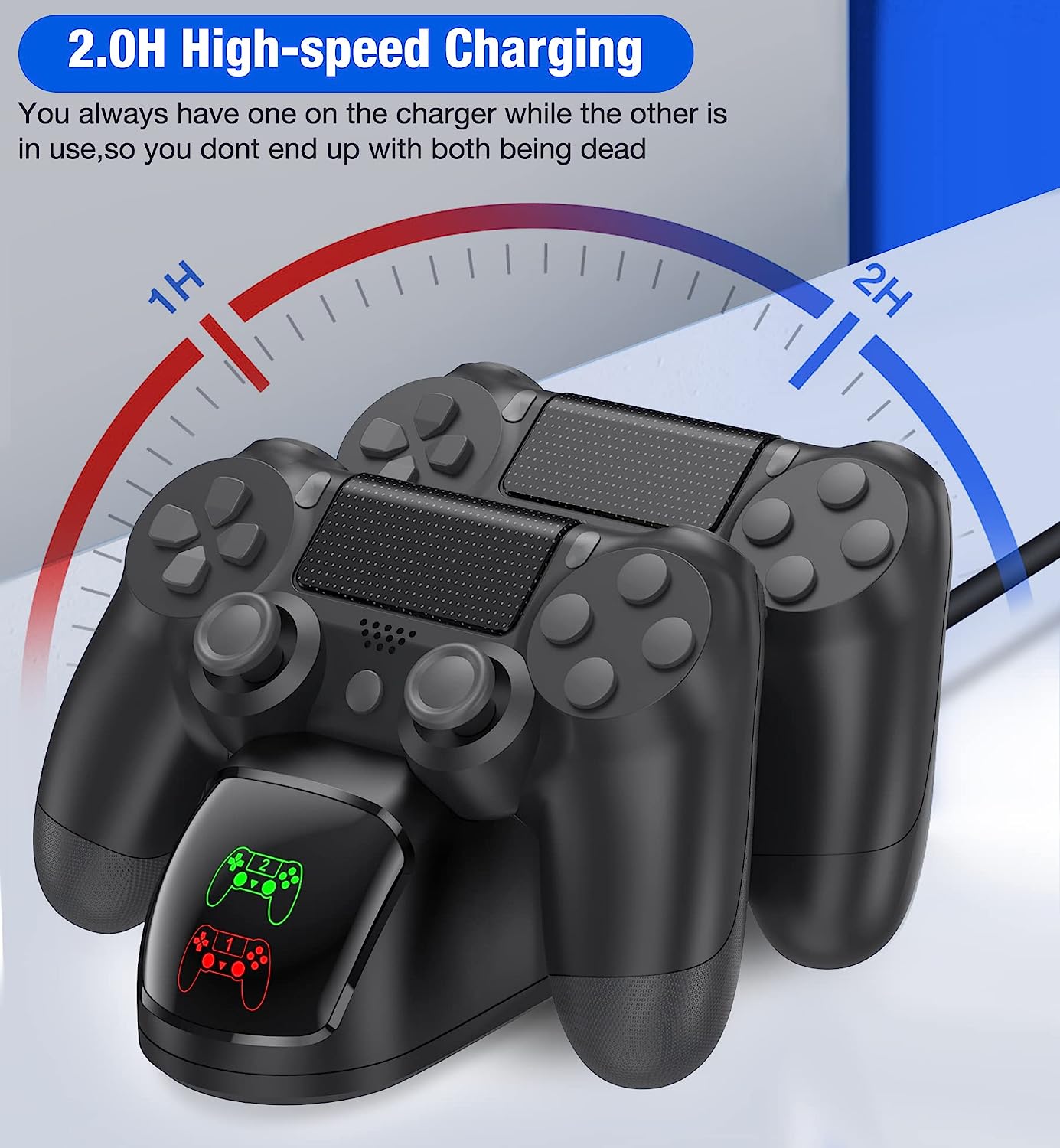 PS4 Controller Charging Station Dock for Playstation 4 Controller