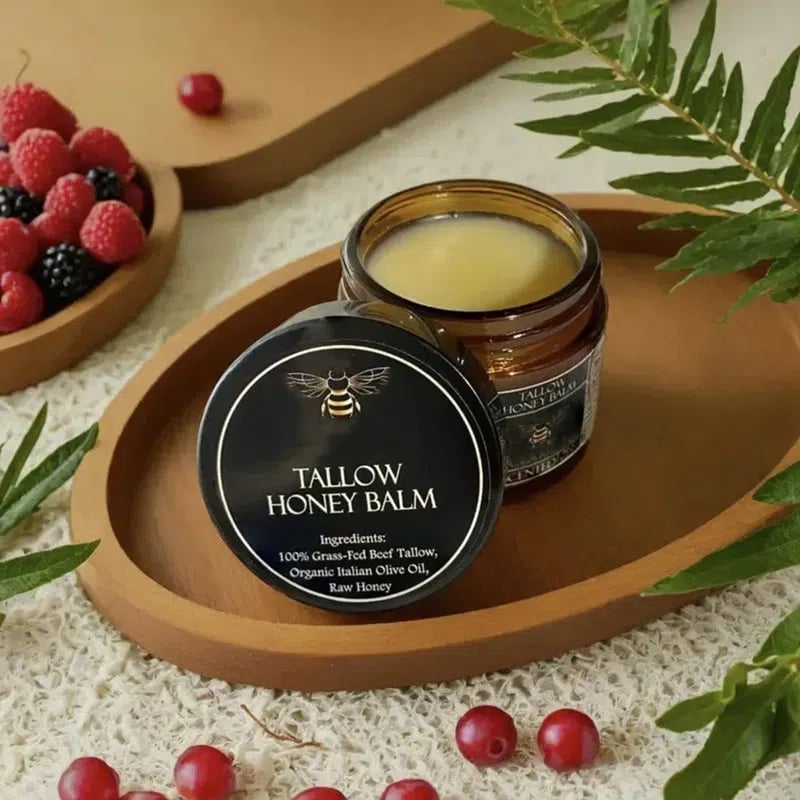 Organic Grass-Fed Beef Tallow Balm with Raw Honey 27 efd10ae8c1ddece4108ade3dc275f3fb6241f034