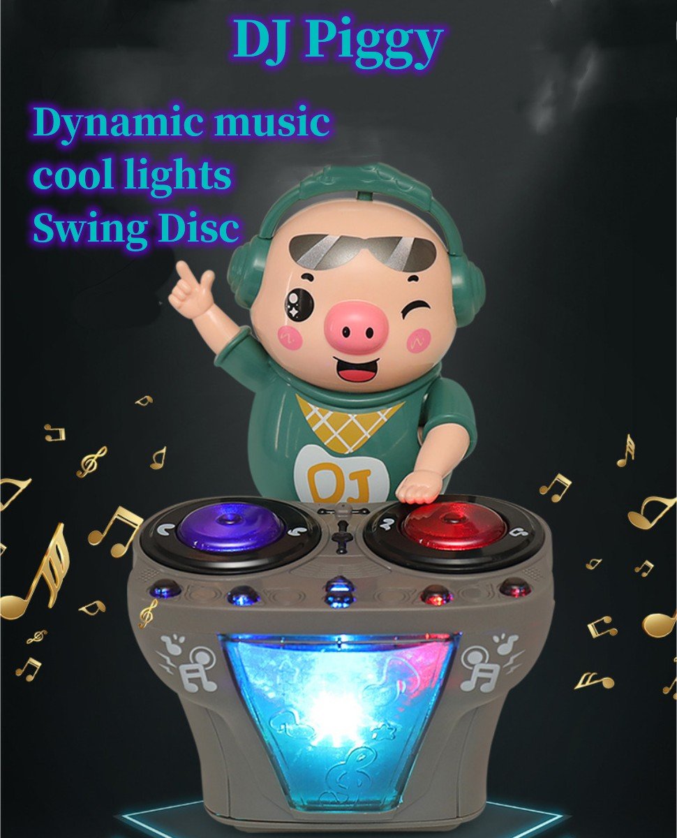 DJ Swinging Piggy Toy - Moonqo Store