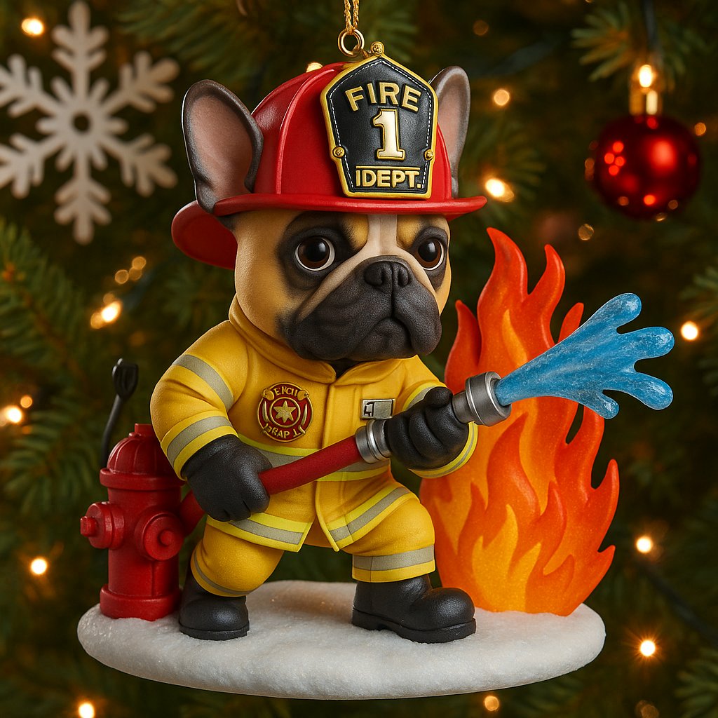 Brave Paws Firefighter Ornament Collection 2025